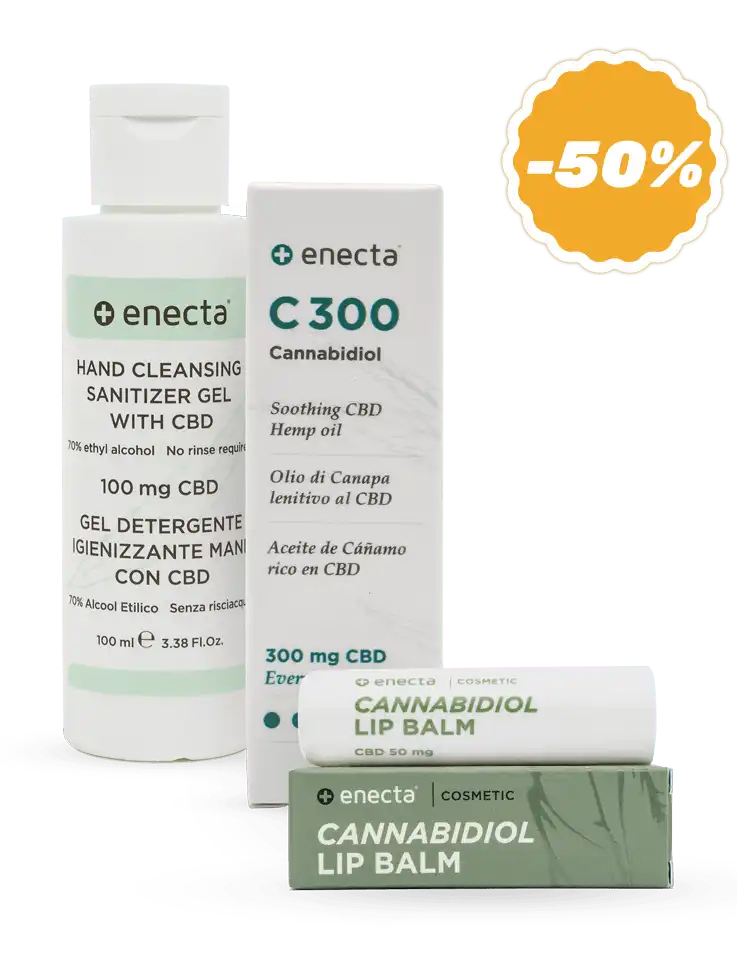C300 Cbd Oil + Sanitizer gel with CBD + CBD Lip Balm